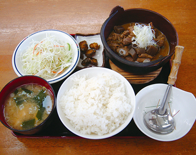 もつ煮定食