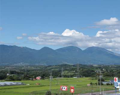 浅間連峰・田園風景