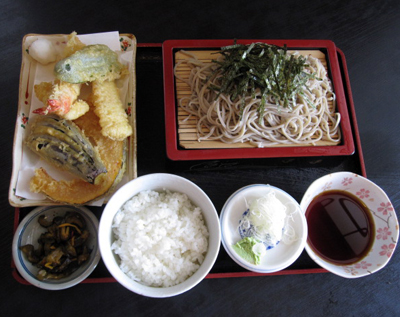 天ざるそば定食1,100円（税込）