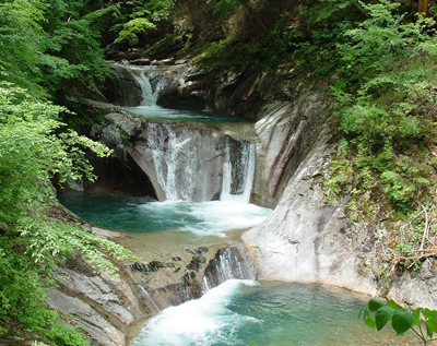 西沢渓谷 七ツ釜五段の滝